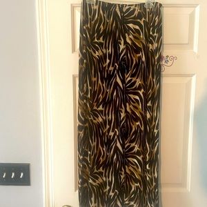 Frazier Lawrence Exotic Animal Print Elastic Waist Size Medium